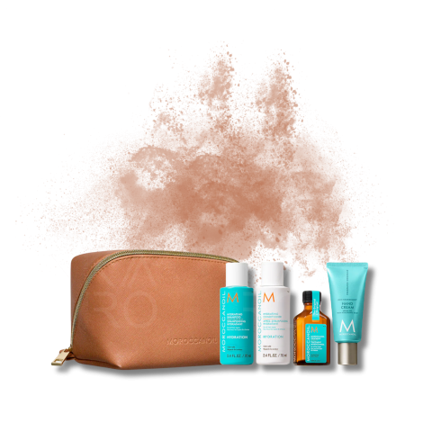MOROCCANOIL Hydration zestaw podróżny w beżowej kosmetyczce | Nawilżenie - 2