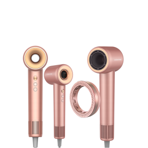COSHARE HD10E SuperFlow1 suszarka do włosów 1600W + ION | Różowe Złoto - image 2