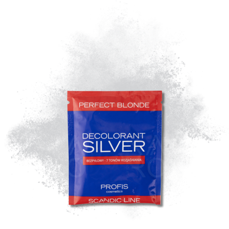 PROFIS SCANDIC LINE Silver bezpyłowy 7 tonowy rozjaśniacz do włosów 40 g - 2