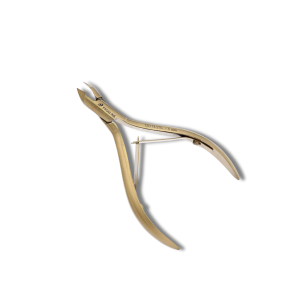 PROGLINE cążki do skórek tytanowe złote mat 10cm ostrze 5mm | CN116.STG