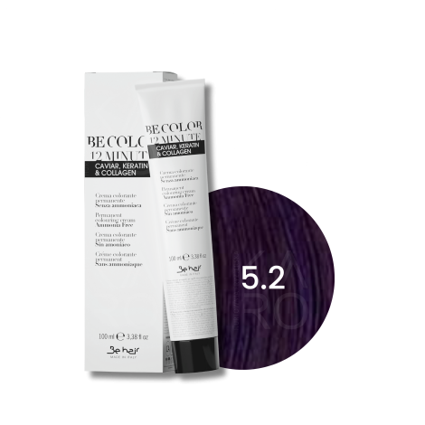 BE HAIR BE COLOR 12 MINUTE farba do włosów bez amoniaku 100 ml | 5.2