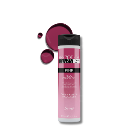 BE HAIR BE COLOR CRAZY bezpośrednia żelowa farba toner 150 ml | Pink - 2