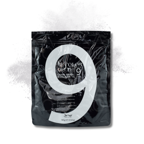 BE HAIR BE COLOR Deco 9 Tones niebieski rozjaśniacz bez amoniaku 500 g - 2
