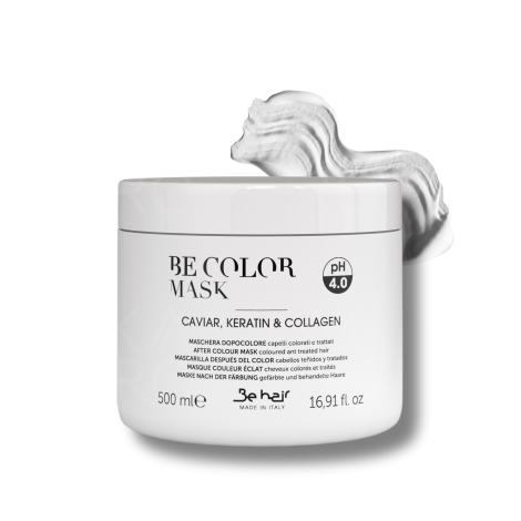 BE HAIR BE COLOR Mask maska nawilżająca do włosów farbowanych 500 ml - 2