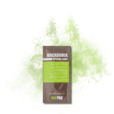 KAYPRO MACADAMIA szampon regenerujący do włosów cienkich 15 ml - 2