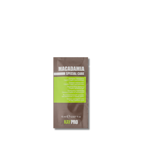 KAYPRO MACADAMIA szampon regenerujący do włosów cienkich 15 ml