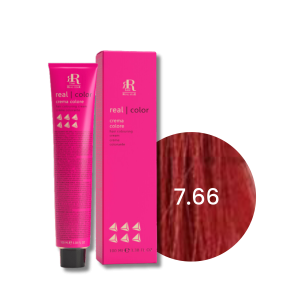 RR LINE REAL COLOR profesjonalna farba do włosów w kremie 100 ml | 7.66