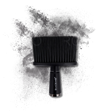 BLACKOMB karkówka fryzjerska szczotka do włosów pędzel barberski czarny - 2