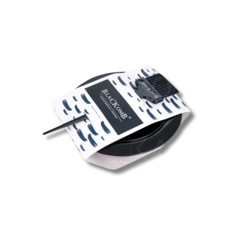 BLACKOMB zestaw do farbowania włosów miseczka miska + pędzelek czarny