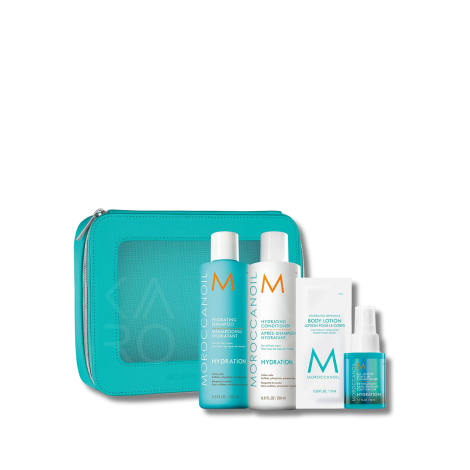MOROCCANOIL HYDRATION Daily Rituals zestaw nawilżający + kosmetyczka