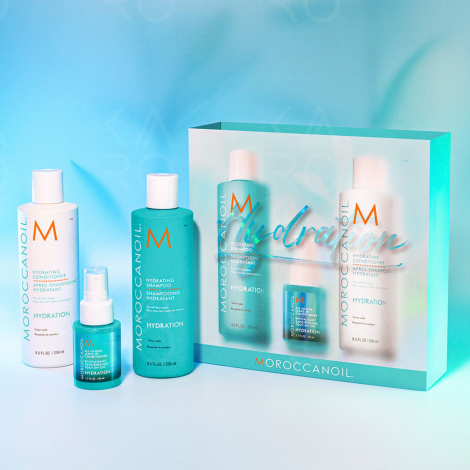 MOROCCANOIL HYDRATION zestaw | szampon + odżywka + leave-in + balsam - 4
