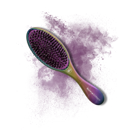 OLIVIA GARDEN STYLER M szczotka z włosiem dzika | Aurora Violet fioletowa - 2