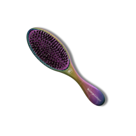 OLIVIA GARDEN STYLER M szczotka z włosiem dzika | Aurora Violet fioletowa