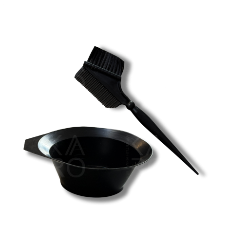 Zestaw do farbowania włosów | miseczka + pędzel z grzebieniem