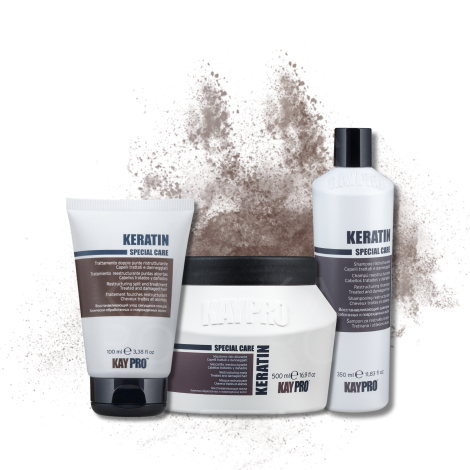 KAYPRO KERATIN zestaw | szampon 350 ml + maska 500 ml + fluid 100 ml - 2