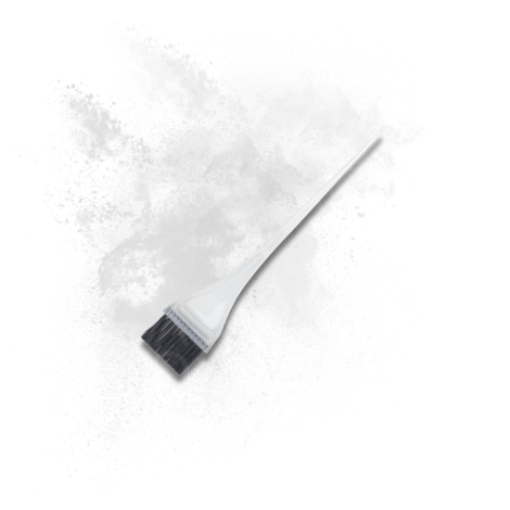 SIBEL pędzel pędzelek do farbowania włosów długi | Mleczny - 2