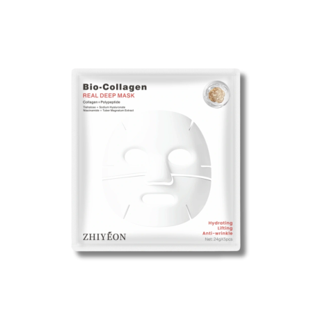 BIO COLLAGEN nawilżająca maseczka kolagenowa na twarz z kwasem hialuronowym