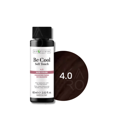 BIOELIXIRE BE COOL SOFT TOUCH kwasowa farba do włosów olejowa 60 ml | 4.0