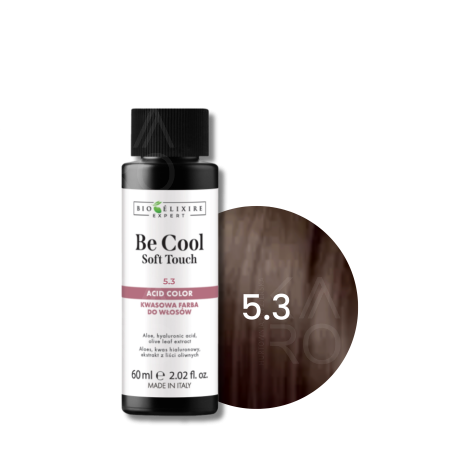BIOELIXIRE BE COOL SOFT TOUCH kwasowa farba do włosów olejowa 60 ml | 5.3