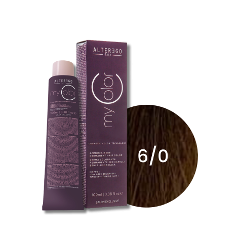 ALTER EGO MY COLOR trwała farba do włosów bez amoniaku 100 ml | 6/0