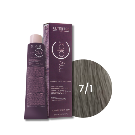 ALTER EGO MY COLOR trwała farba do włosów bez amoniaku 100 ml | 7/1