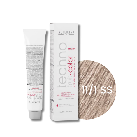 ALTER EGO TECHNOFRUIT trwała farba do włosów z keratyną 100 ml | 11/1