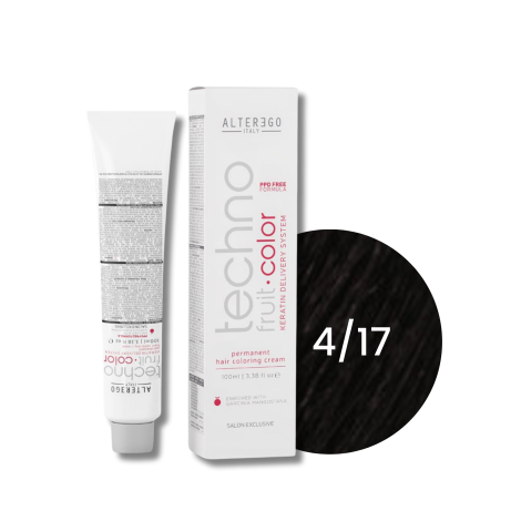 ALTER EGO TECHNOFRUIT trwała farba do włosów z keratyną 100 ml | 4/17