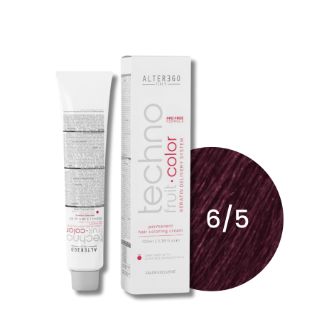 ALTER EGO TECHNOFRUIT trwała farba do włosów z keratyną 100 ml | 6/5