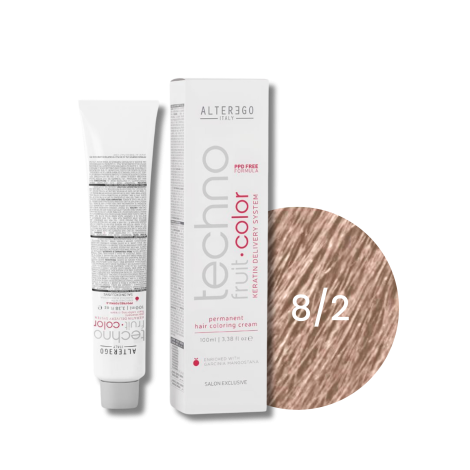 ALTER EGO TECHNOFRUIT trwała farba do włosów z keratyną 100 ml | 8/2
