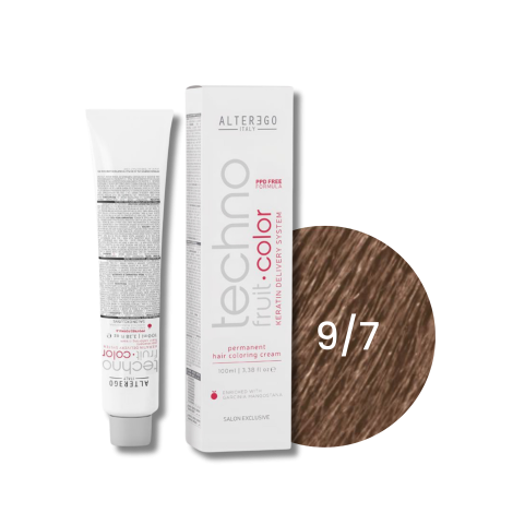 ALTER EGO TECHNOFRUIT trwała farba do włosów z keratyną 100 ml | 9/7