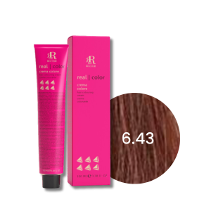 RR LINE REAL COLOR trwała farba do włosów w kremie 100 ml | 6.43