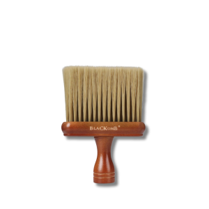 BLACKOMB Drewniana karkówka fryzjerska pędzel barberski z beżowym włosiem