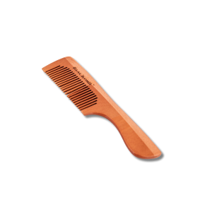 BLACKOMB Drewniany grzebień barberski z rączką do włosów i brody