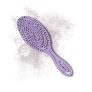 BLACKOMB ECO Ekologiczna szczotka masująca do włosów ze słomy | Fioletowa - image 2