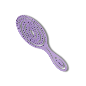BLACKOMB ECO Ekologiczna szczotka masująca do włosów ze słomy | Fioletowa