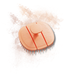 BLACKOMB ECO Szczotka masująca masażer do mycia włosów i głowy pomarańczowy - image 2