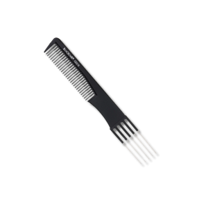 BLACKOMB CK218 Karbonowy grzebień fryzjerski do tapirowania z widelecem