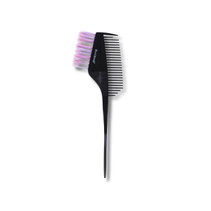 BLACKOMB Pędzelek z grzebykiem do farbowania czarny z kolorowym włosiem