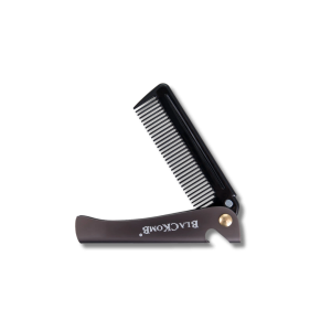 BLACKOMB Składany grzebień kieszonkowy do układania włosów i brody ze stali