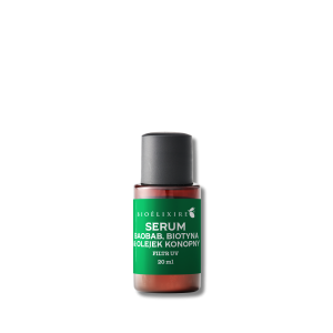 BIOELIXIRE SERUM Silikonowe z baobabem, biotyną i filtrami UV 20 ml