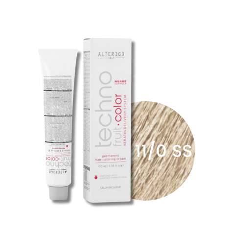 ALTER EGO TECHNOFRUIT trwała farba do włosów z keratyną 100 ml | 11/0