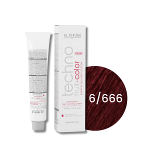 ALTER EGO TECHNOFRUIT trwała farba do włosów z keratyną 100 ml | 6/666