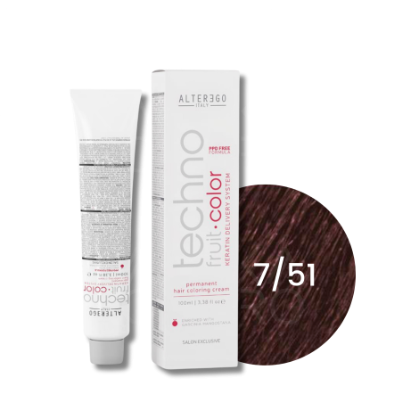 ALTER EGO TECHNOFRUIT trwała farba do włosów z keratyną 100 ml | 7/51