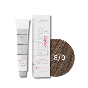 ALTER EGO TECHNOFRUIT trwała farba do włosów z keratyną 100 ml | 8/0