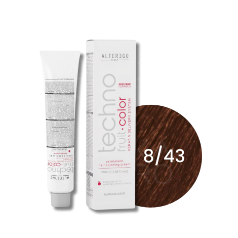 ALTER EGO TECHNOFRUIT trwała farba do włosów z keratyną 100 ml | 8/43