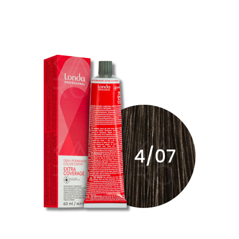 LONDA PROFESSIONAL EXTRA COVERAGE Demi półtrwała farba 60 ml | 4/07