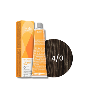 LONDA PROFESSIONAL AMMONIA FREE półtrwała farba do włosów 60 ml | 4/0