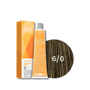 LONDA PROFESSIONAL AMMONIA FREE półtrwała farba do włosów 60 ml | 6/0