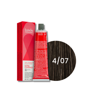 LONDA PROFESSIONAL EXTRA COVERAGE półtrwała farba do włosów 60 ml | 4/07