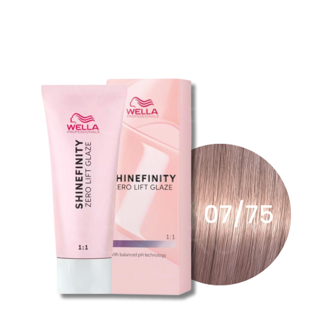 WELLA SHINEFINITY Zero Lift Glaze półtrwała farba do włosów 60 ml | 07/75